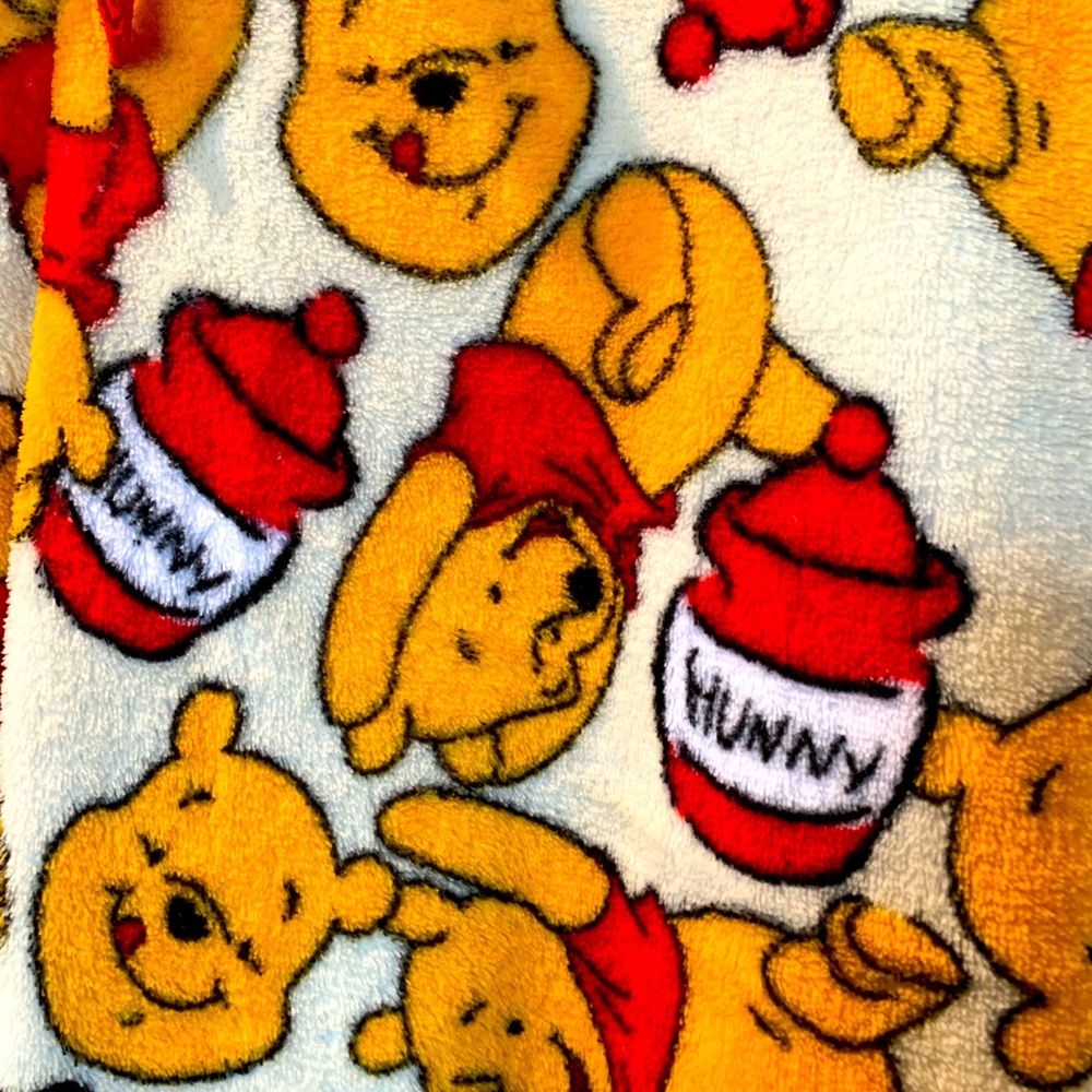 DISNEY Winnie The Pooh Fleece Lounge Pants XL Youth - Picture 5 of 8